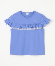 組曲 KIDS 【UVケア】【110-140㎝】フレアラッフル Tシャツ