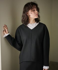 #Newans 【洗濯機可能/セットアップ】コクーンシルエットエアリープルオーバー