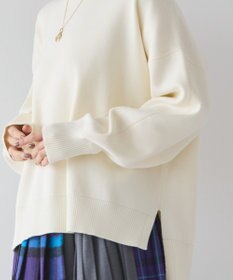 AMERICAN HOLIC 袖ボリュームサイドスリットニットプルオーバー