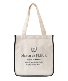 Maison de FLEUR パイピングスクエアトートバッグ