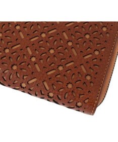 genten ダイヤカットワーク　Lファスナー長財布