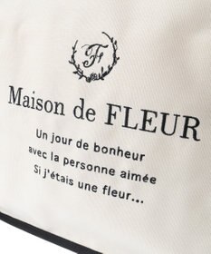 Maison de FLEUR パイピングスクエアトートバッグ