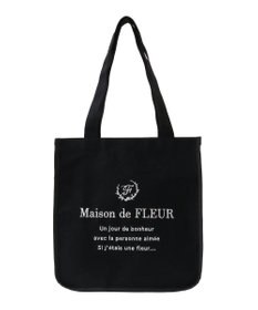 Maison de FLEUR パイピングスクエアトートバッグ