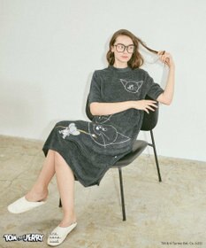 une nana cool トムとジェリー × une nana cool なめらかふわふわワンピース