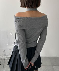 WEGO ストール付きバタフライオフショルトップス