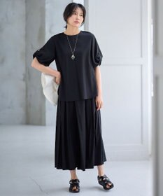 ANY 【洗濯機可能/接触冷感/UVケア】清涼リラックスブラウス