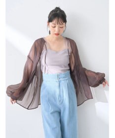 earth music&ecology チュールドッキングカップ付キャミソール