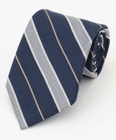 J.PRESS MEN 【LINEN MIX COLLECTION】レジメンタル ネクタイ