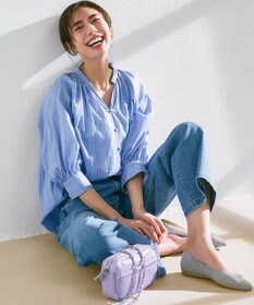 23区 【接触冷感】23区DENIM サマー ストレート ワイド パンツ