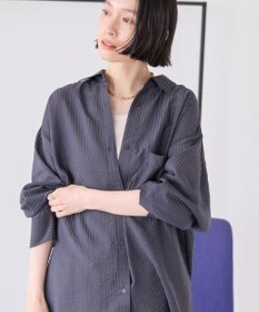 AMERICAN HOLIC シャドーストライプオーバーシャツ