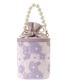 Maison de FLEUR フラワーレース2Wayバケツ型バッグ