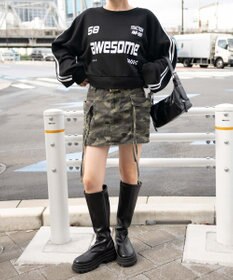 WEGO ゲームグラフィック2ラインショートスウェット