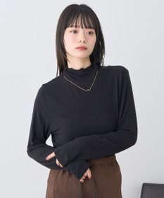 earth music&ecology 【吸湿発熱】あったかフェミニンインナー(シアーハイネック)