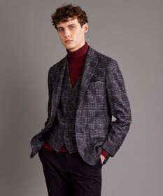 JOSEPH ABBOUD 【キングサイズ・ストレッチ】フランネルジャージ ジャケット