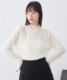 earth music&ecology 【吸湿発熱】あったかフェミニンインナー(シアーハイネック)