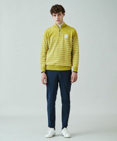 23区GOLF 【MEN】【手洗い可】コットンブレンド ハーフジップ ニット