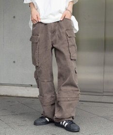 WEGO マルチポケットワイドカーゴパンツ