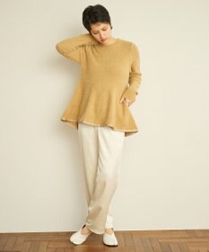 #Newans 【洗える】フレアシルエットチュニックニット