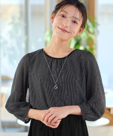 Tiaclasse L ブラウジングシフォンワンピース