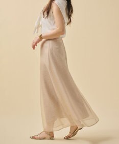 uncrave 【手洗い可】リンクルオーガンジー フレアスカート（uncrave STANDARD）
