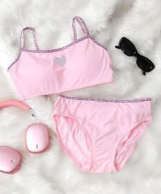 WEGO 【ブラトップ＆ショーツセット】Liliane　Ciel　レオパードハート