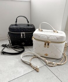 WEGO メタルパーツキルティングバニティショルダー