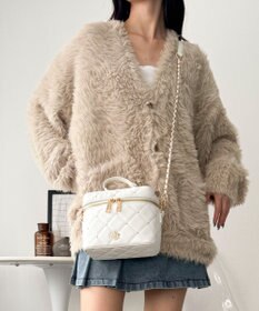 WEGO メタルパーツキルティングバニティショルダー