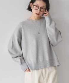 AMERICAN HOLIC 袖ボリュームサイドスリットニットプルオーバー