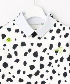 PW CIRCULUS 【WOMEN】スノーレオパード裏フリースモックネックT