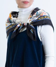 Marca ＜新柄！＞【伝統横濱スカーフ】星の神話 大判 シルクツイル スカーフ