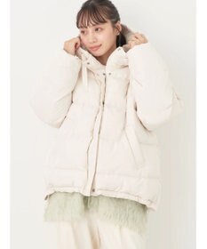 earth music&ecology フーディー中綿ブルゾン