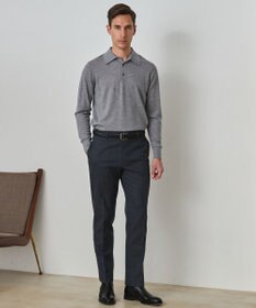 GOTAIRIKU 仕事で着られる 秋冬の綿パン【吸湿発熱/ストレッチ】ソフトサーモ ストレッチコットンパンツ