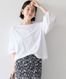 AMERICAN HOLIC 接触冷感7分袖タックスリーブカットプルオーバー