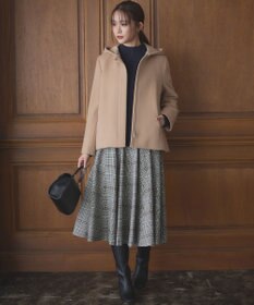 組曲 T/Rツイルストレッチ フレアスカート