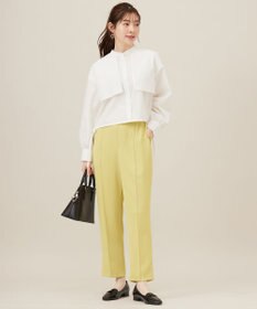 ANY SIS 【UVカット・接触冷感・速乾】クロップトヨークハオリ シャツ