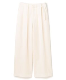 BEIGE， 【セットアップ対応・洗える・Precious 10月号掲載】ZEPHYR / ウールライクタックベルトワイドパンツ