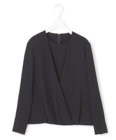 ICB 【洗える】 ストレッチジョーゼット カシュクールブラウス