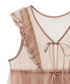 Green Parks ・ＥＬＥＮＣＡＲＥ　ＤＵＥ　チュールラッフルベスト