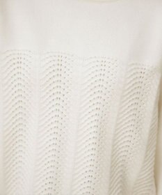Tiaclasse 【洗える】ウェーブ編みニットプルオーバー