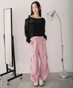 WEGO モヘアタッチ2WAYワンショルニット