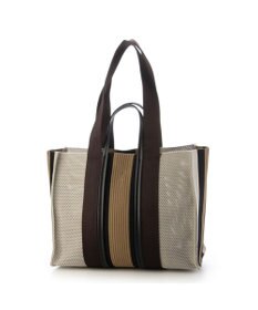 UNBILLION カシュカシュ cachecache / マルチカラーストライプ2wayスクエアトート