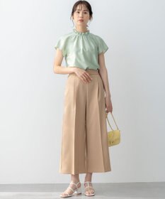 組曲 L 【ストレッチ・イージーケア】オシャクロス ガウチョパンツ