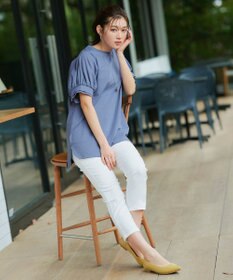 Tiaclasse 【UVケア・接触冷感】“あまラク” ボリュームパフスリーブカットソーチュニック