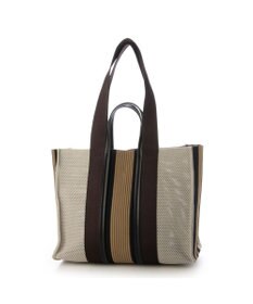 UNBILLION カシュカシュ cachecache / マルチカラーストライプ2wayスクエアトート