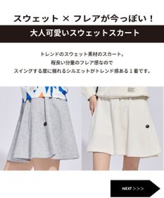 PW CIRCULUS 【WOMEN】裏毛スウェットフレアスカート ゴルフウェア レディース