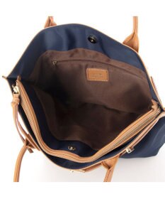 UNBILLION 【テレビ ドラマ着用アイテム】ペルケ perche / ナイロン牛革ヒネリ金具トートバッグ