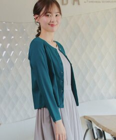 Tiaclasse L 「サマさまカットソー」フレームボタンカーディガン