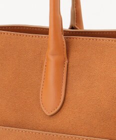 ICB 【A4サイズ収納可】スウェード ボストントート