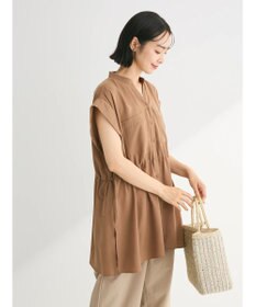 Green Parks ウエストドロストフレンチスリーブチュニック