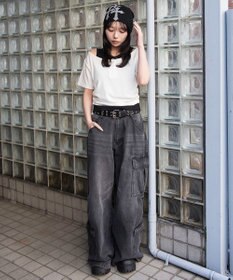 WEGO レイヤードキーネック半袖T